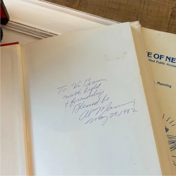 RARE Signed Books by Al G. Manning. OccultNew AgeParanormal 1980s Set of 2